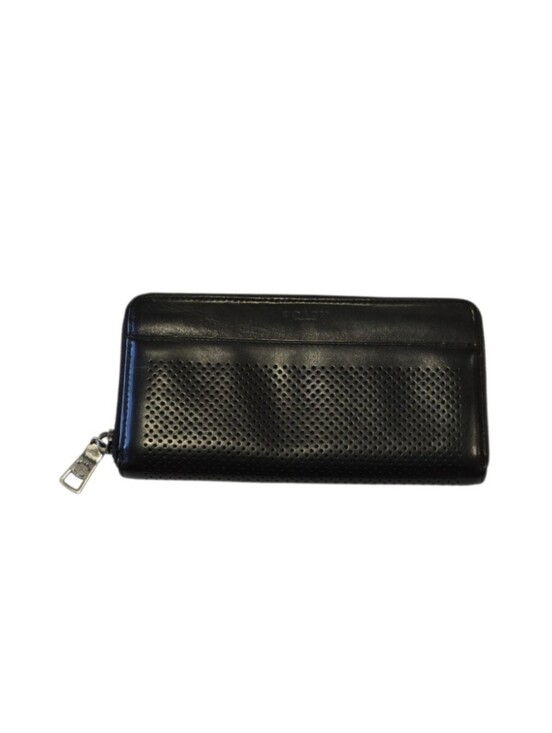 Coach Handbags - Coach Black Perforated Leather Zip Around Wallet